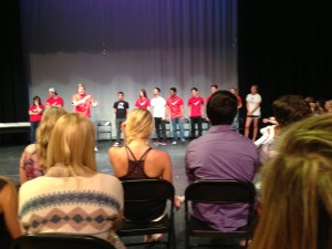 05.17.13 - The Check! (Marvin Ridge HIgh School) improv troupe at their "Momprov" show at MRHS.